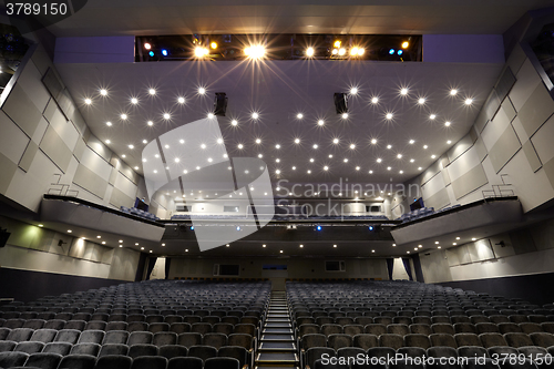 Image of Interior of cinema auditorium.