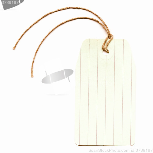 Image of  Tag label vintage