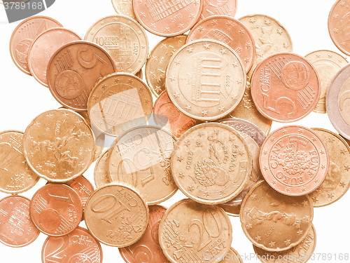 Image of  Euro coins vintage