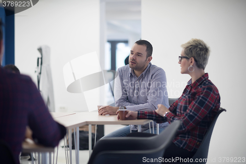 Image of startup business team on meeting