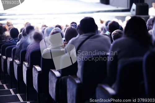 Image of Audience sitting in tiered seating