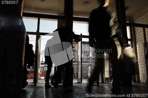 Image of Underground station entrance.