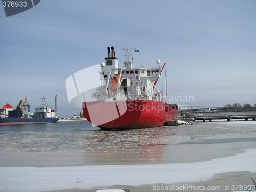 Image of Ship winter baltic 26.03.2008