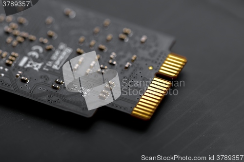 Image of M2 high speed SSD closeup