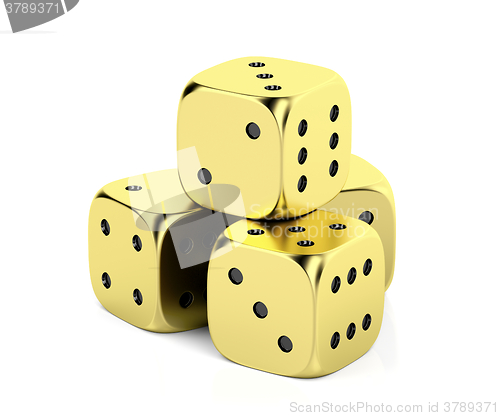 Image of Golden dices