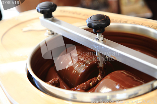 Image of machine chocolate making