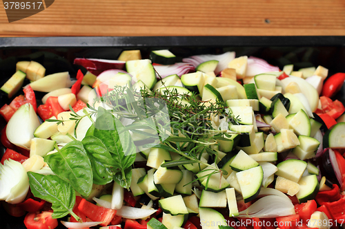 Image of vegetable prepared outdoor grill