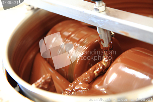 Image of machine chocolate making