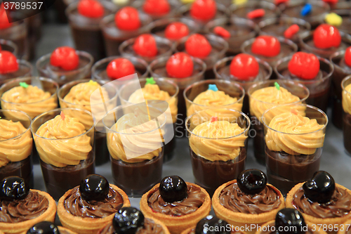 Image of fresh chocolate desserts