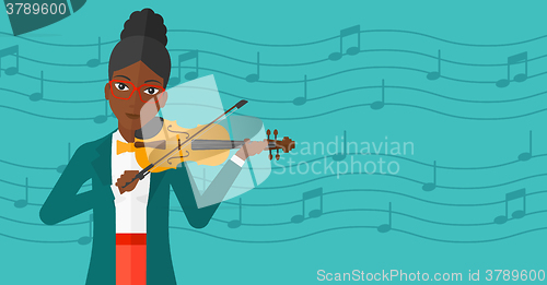 Image of Woman playing violin.