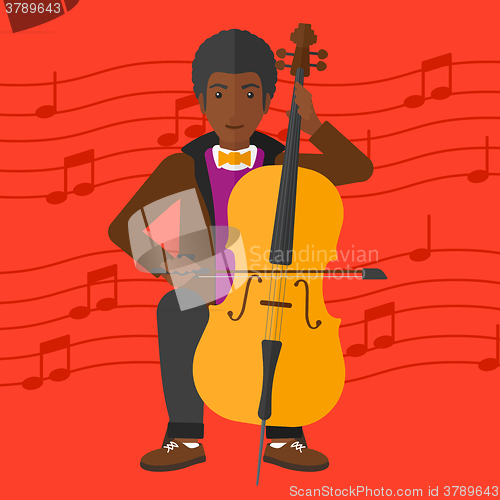 Image of Man playing cello.