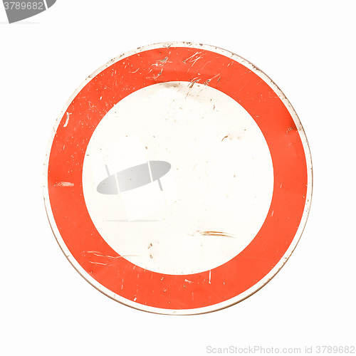 Image of  Traffic sign vintage