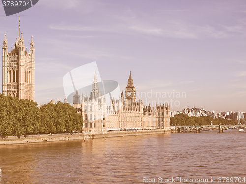 Image of Houses of Parliament vintage