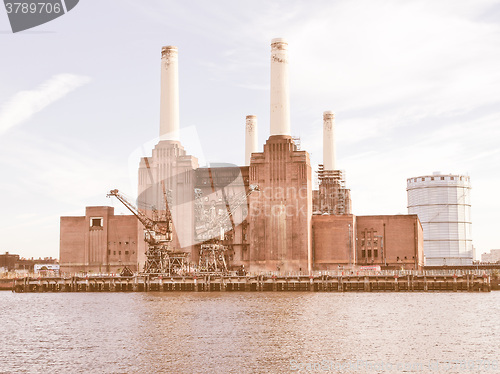 Image of Battersea Powerstation London vintage