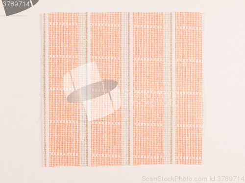 Image of  Orange fabric sample vintage