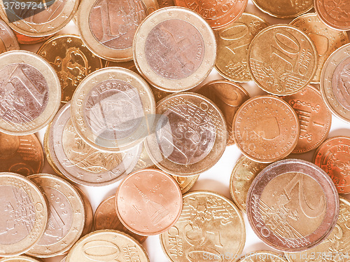 Image of  Euro coins vintage