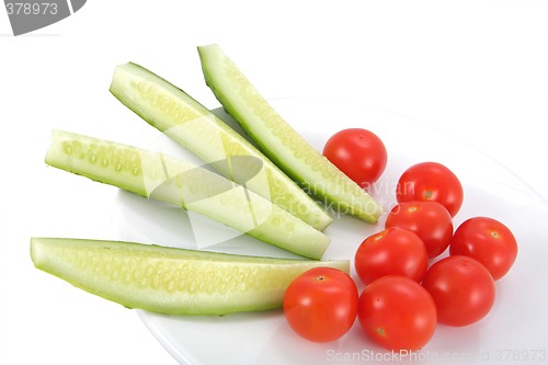 Image of Cucumber and Tomatoes