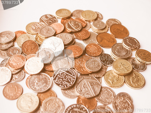 Image of  Pound coins vintage