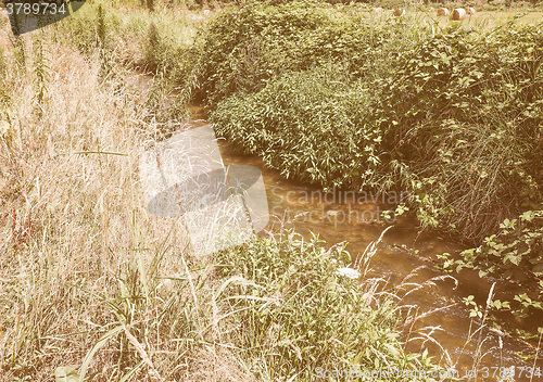 Image of Retro looking Water rivulet