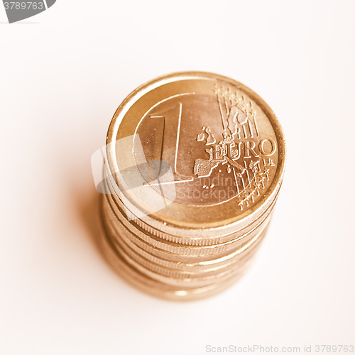 Image of  Euro coins vintage