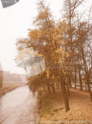 Image of Dora river banks vintage