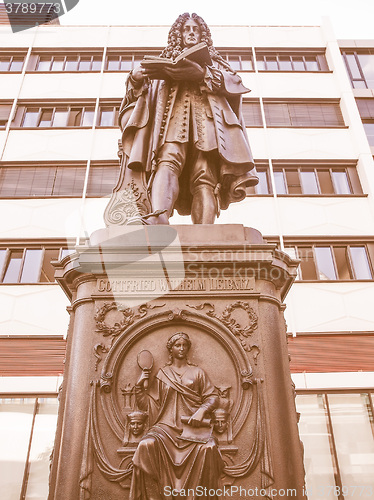 Image of Leibniz Denkmal Leipzig vintage