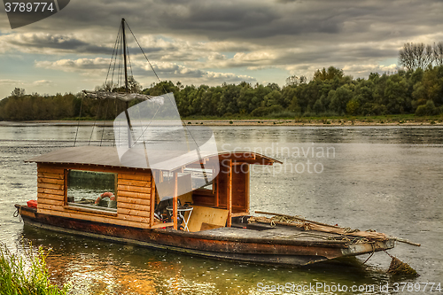 Image of Wooden Boat on Loire Valley