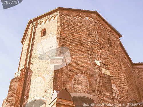 Image of San Domenico church in Chieri vintage