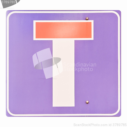 Image of  Traffic sign vintage