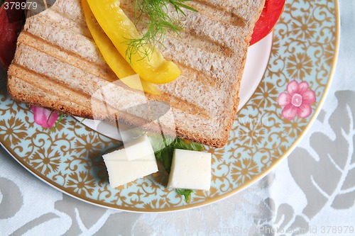 Image of Meal, Toast on Plate