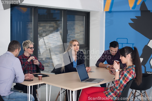 Image of startup business team on meeting