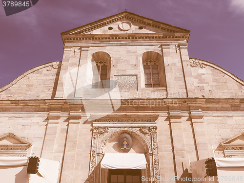 Image of Retro looking Turin Cathedral
