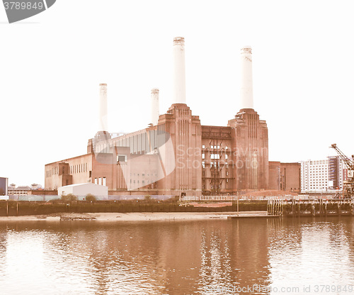 Image of London Battersea powerstation vintage