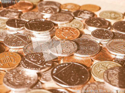 Image of  Pound coins vintage