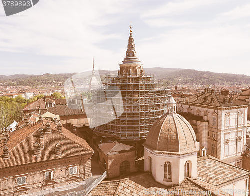 Image of Holy Shroud chapel in Turin vintage