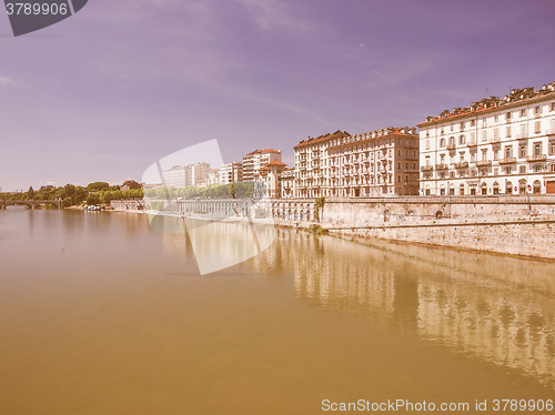 Image of River Po Turin vintage