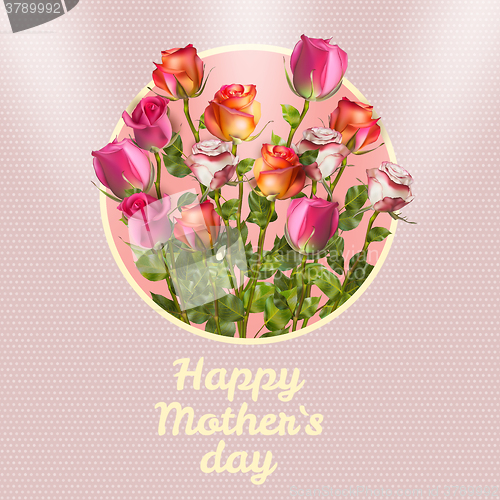 Image of Happy Mothers Day Card. EPS 10