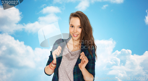 Image of happy smiling pretty teenage girl