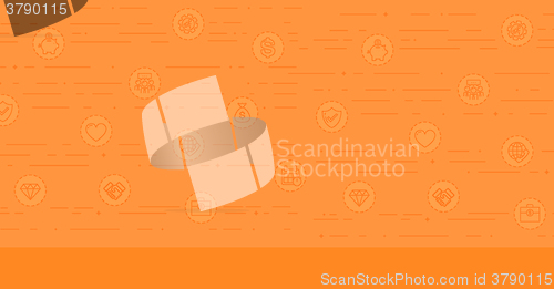 Image of Background with business icons.