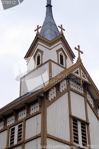 Image of Flosta church in Arendal in Norway