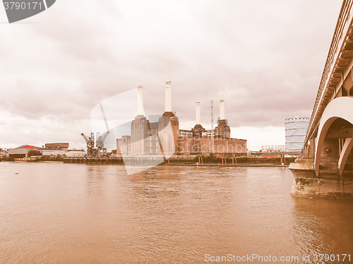 Image of Battersea Powerstation London vintage