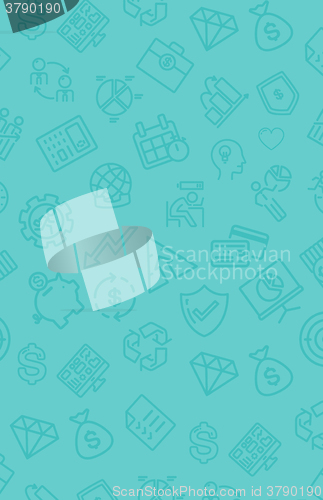 Image of Background with business icons.