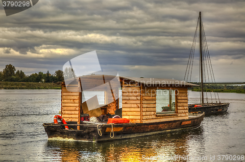 Image of Wooden Boats on Loire Valley