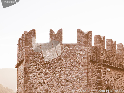 Image of Sacra di San Michele abbey vintage