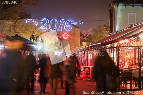 Image of People in Zagreb at Advent time