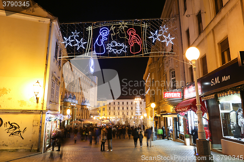 Image of Christmas nursery decoration in Zagreb
