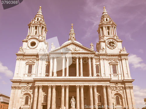 Image of St Paul Cathedral, London vintage