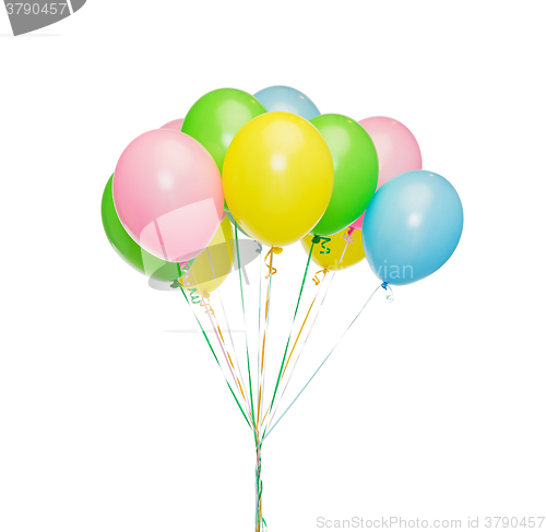 Image of bunch of inflated helium balloons