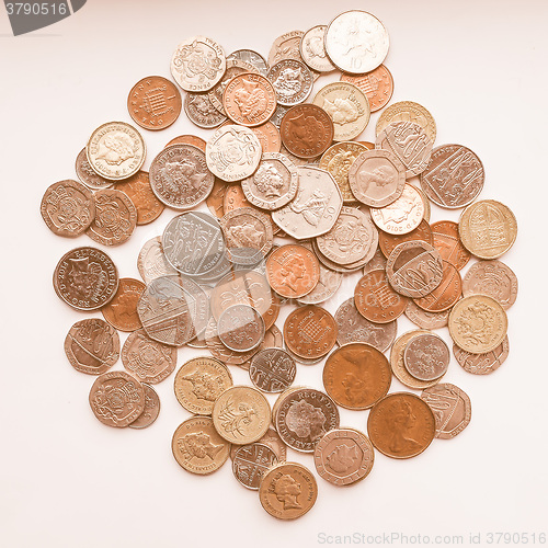 Image of  Pound coins vintage