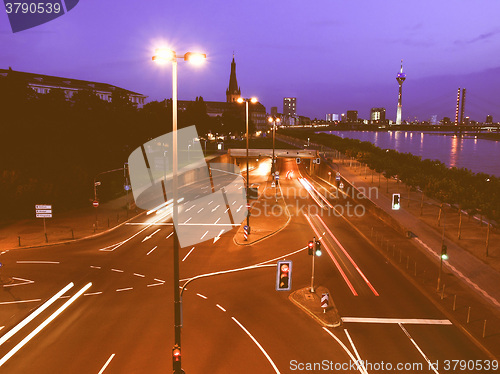 Image of  Crossroads at night vintage